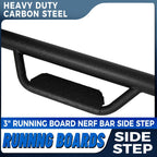 Fit Toyota Tacoma 2005-2023 Crew Double Cab 3" Running Board Side Step Hoop bar