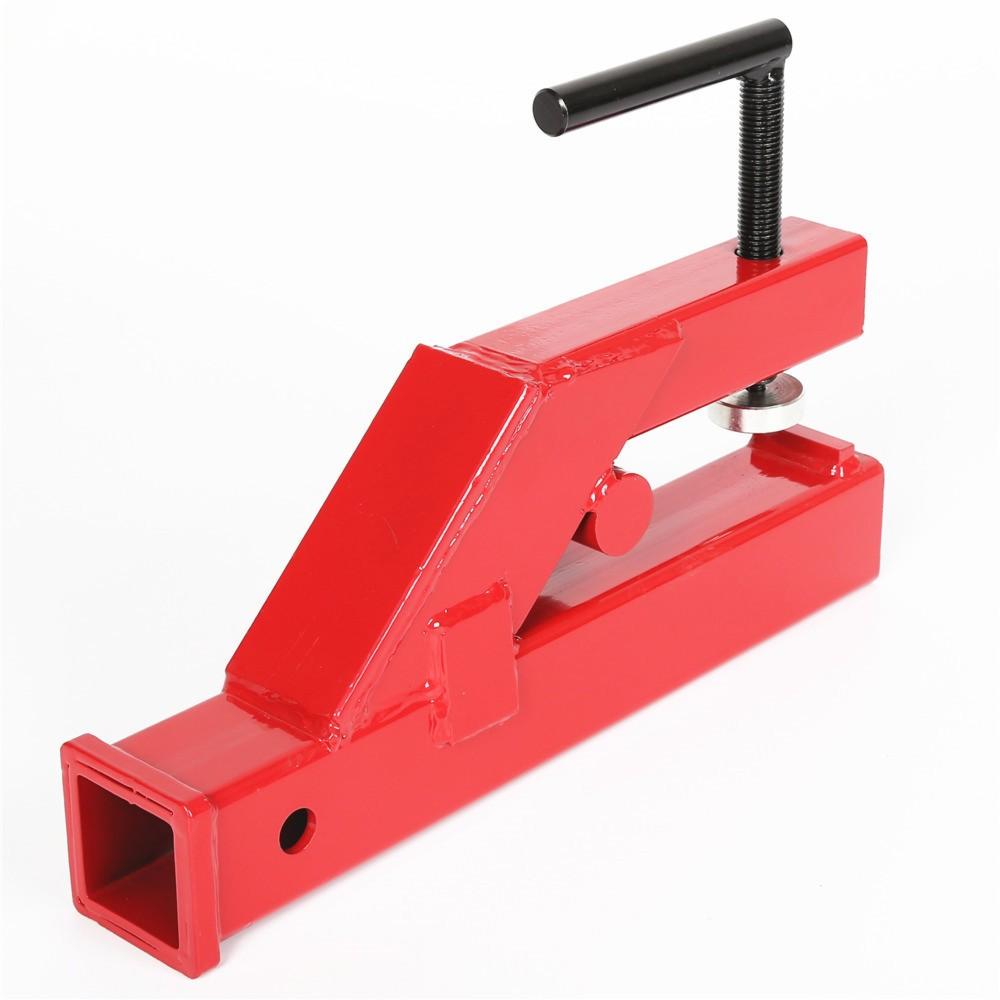 2" Mount Receiver Trailer Hitch Clamp On Bucket Bobcat Deere Tractor Skid Steer