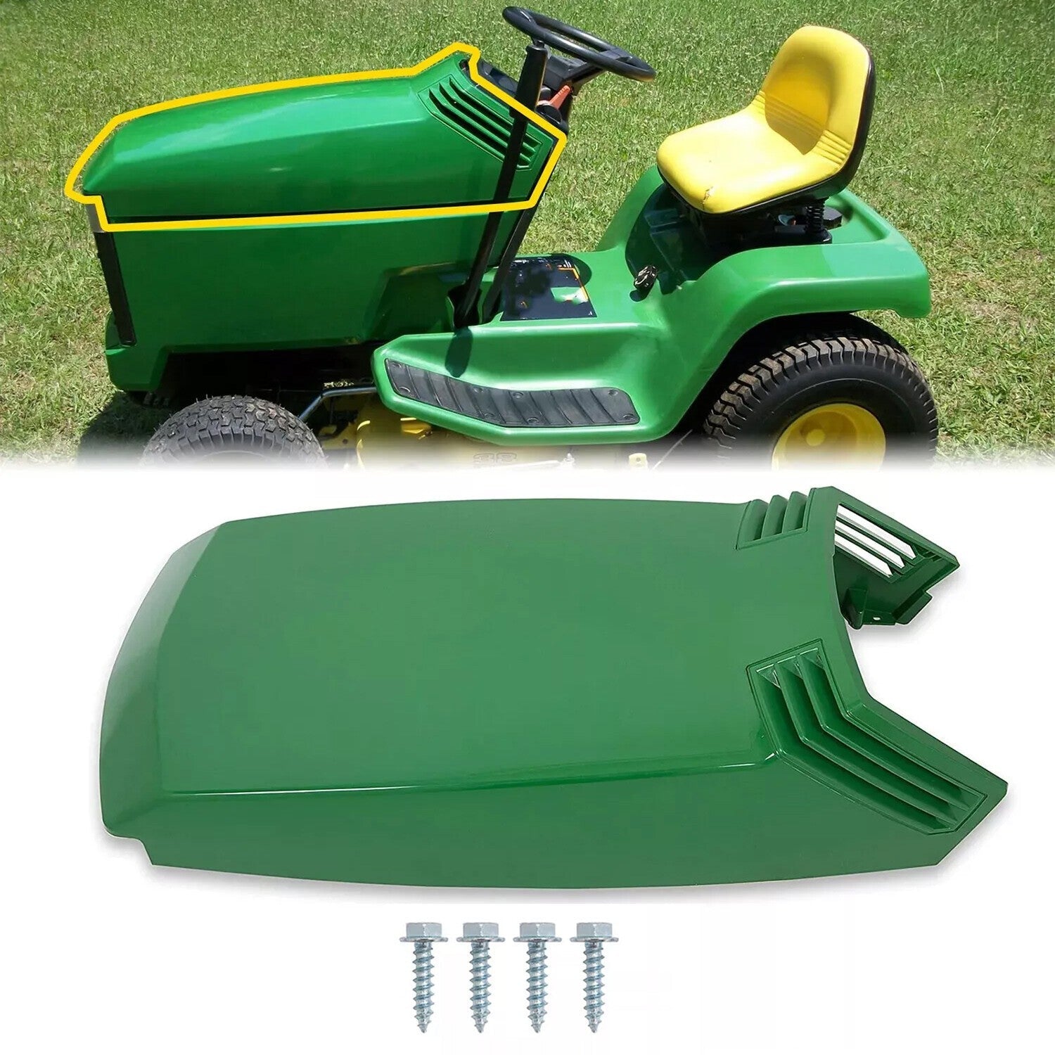Upper Hood Kit For John Deere GT242 GT262 GT275 LX172 LX173 LX176 LX186 #M110374