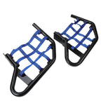 Blue Aluminium Side Step Nerf Bars Foot Peg For Yamaha Raptor 700 YFM 700 YFM700
