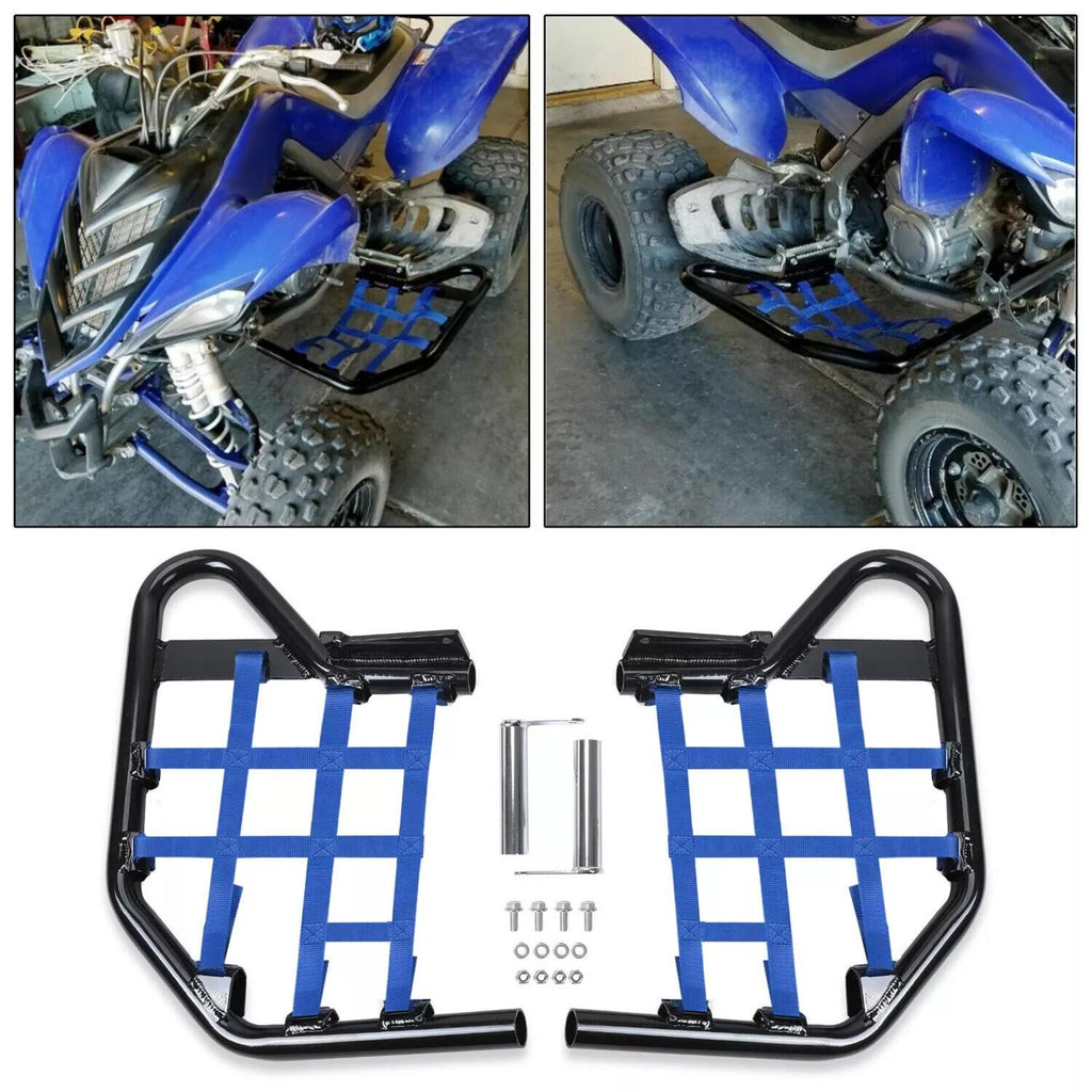 Blue Aluminium Side Step Nerf Bars Foot Peg For Yamaha Raptor 700 YFM 700 YFM700