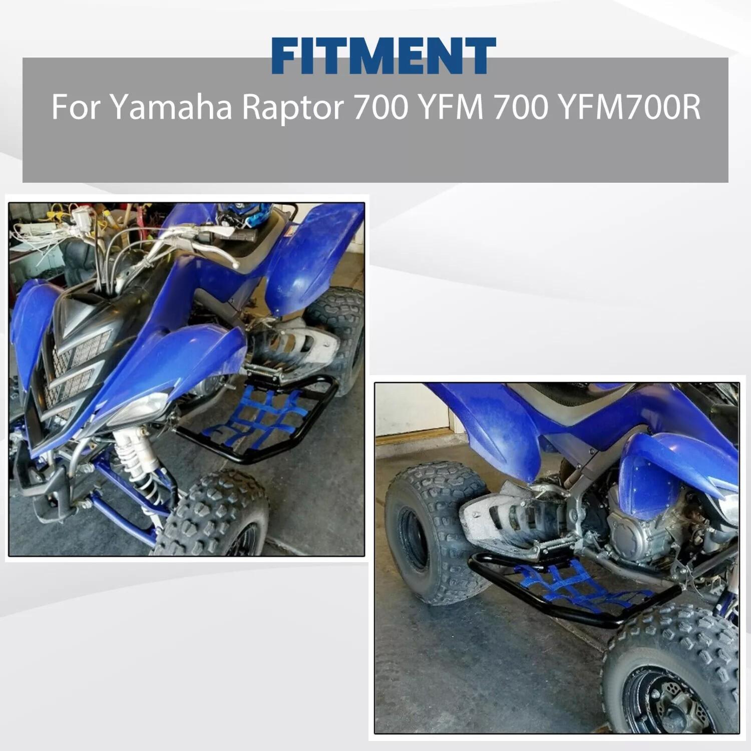 Blue Aluminium Side Step Nerf Bars Foot Peg For Yamaha Raptor 700 YFM 700 YFM700