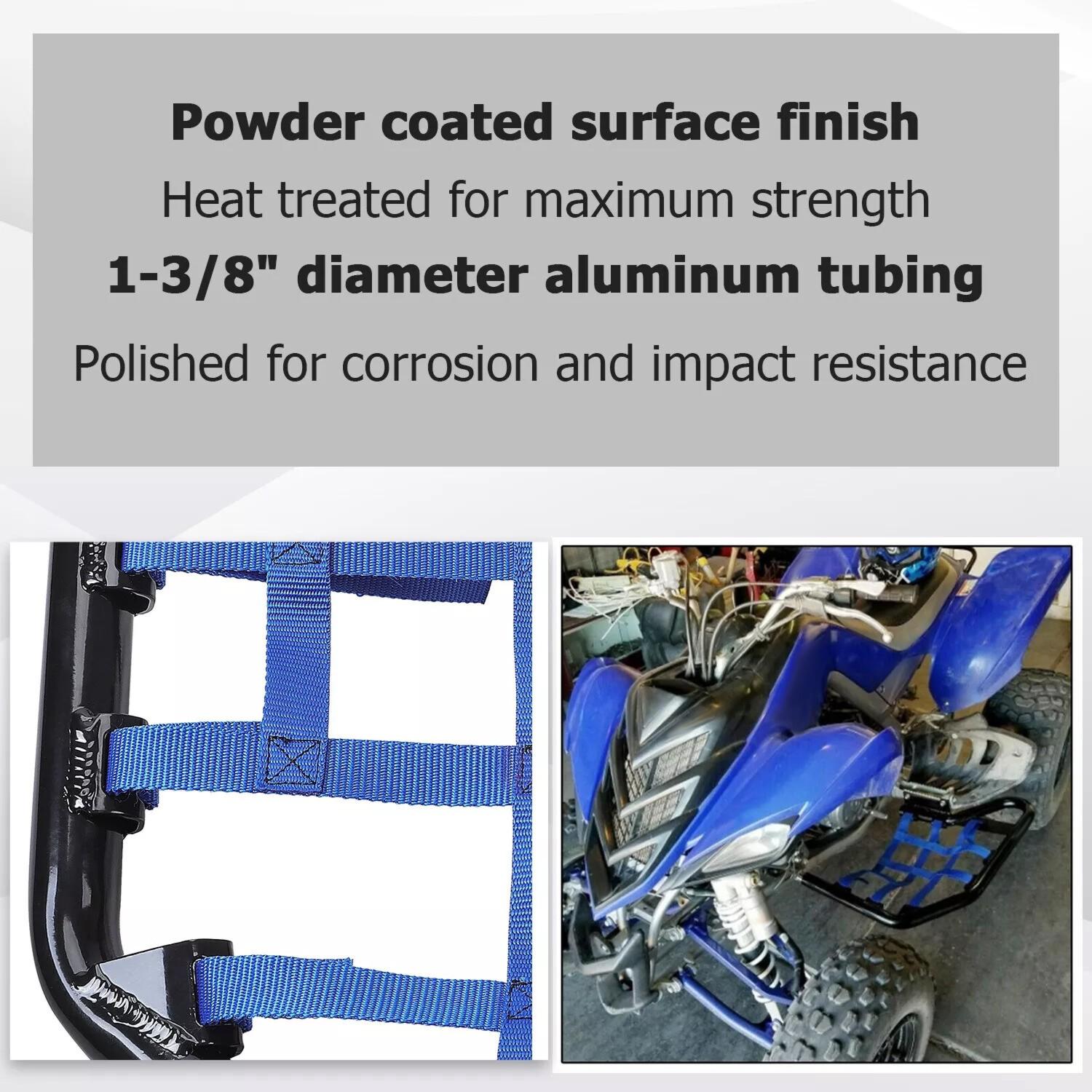 Blue Aluminium Side Step Nerf Bars Foot Peg For Yamaha Raptor 700 YFM 700 YFM700