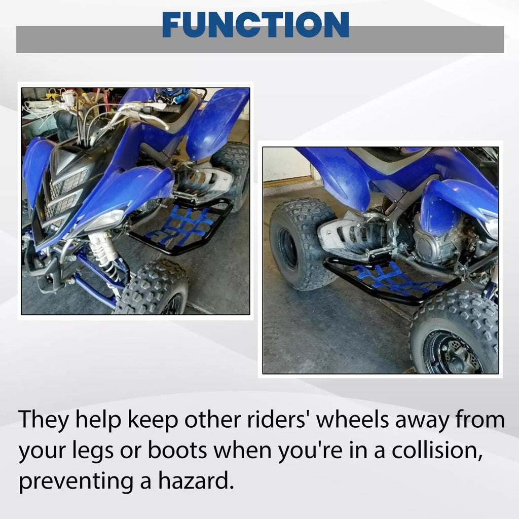 Blue Aluminium Side Step Nerf Bars Foot Peg For Yamaha Raptor 700 YFM 700 YFM700