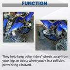 Blue Aluminium Side Step Nerf Bars Foot Peg For Yamaha Raptor 700 YFM 700 YFM700