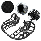 Foot Peg Nerf Bars W/Black Nets Peg For Kawasaki KFX450R 08-15 Heel Guards