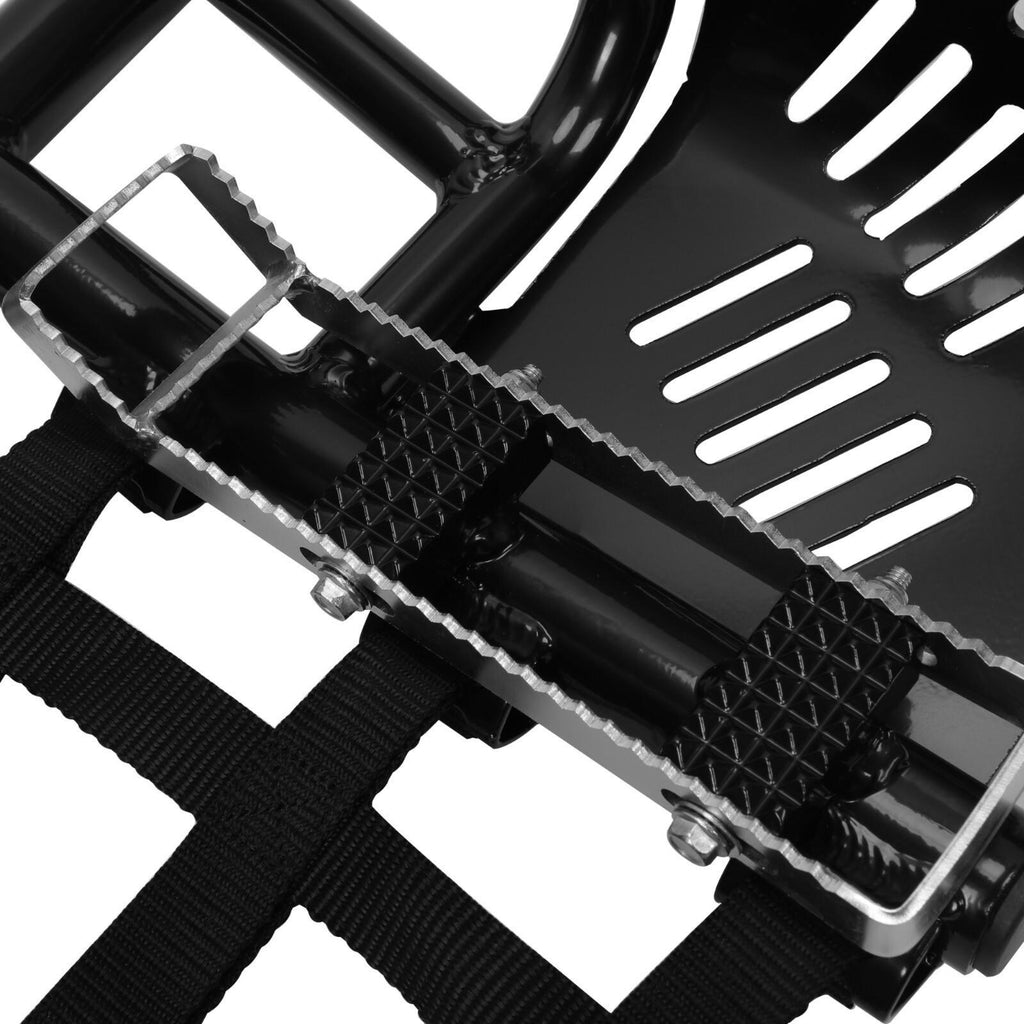 Foot Peg Nerf Bars W/Black Nets Peg For Kawasaki KFX450R 08-15 Heel Guards