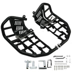 Foot Peg Nerf Bars W/Black Nets Peg For Kawasaki KFX450R 08-15 Heel Guards