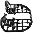 Foot Peg Nerf Bars W/Black Nets Peg For Kawasaki KFX450R 08-15 Heel Guards
