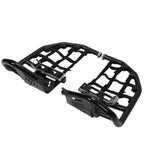 Foot Peg Nerf Bars W/Black Nets Peg For Kawasaki KFX450R 08-15 Heel Guards