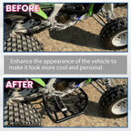 Foot Peg Nerf Bars W/Black Nets Peg For Kawasaki KFX450R 08-15 Heel Guards