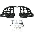 Foot Peg Nerf Bars W/Black Nets Peg For Kawasaki KFX450R 08-15 Heel Guards