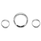 7" Headlight 4.5 Passing Light Trim Ring Bezel Visor Fit For Harley Touring 94+