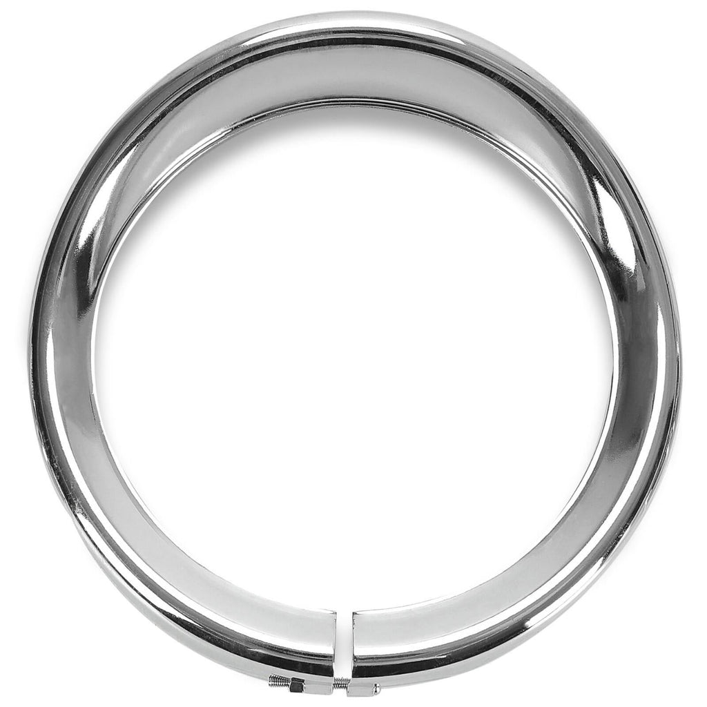 7" Headlight 4.5 Passing Light Trim Ring Bezel Visor Fit For Harley Touring 94+