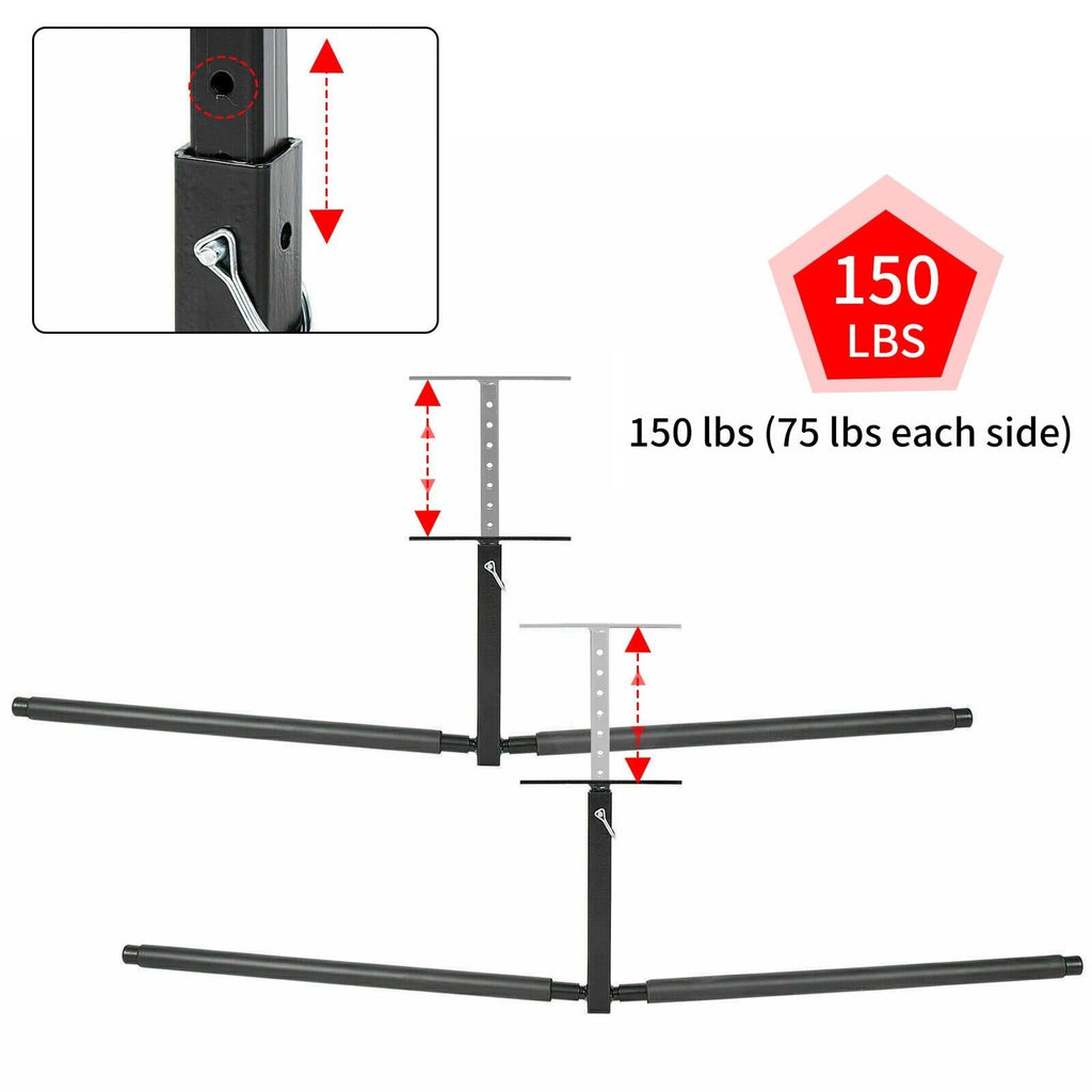 2 Kayak Ceiling Storage Rack | Hi-Port 2 | Adjustable Overhead Mount Frame