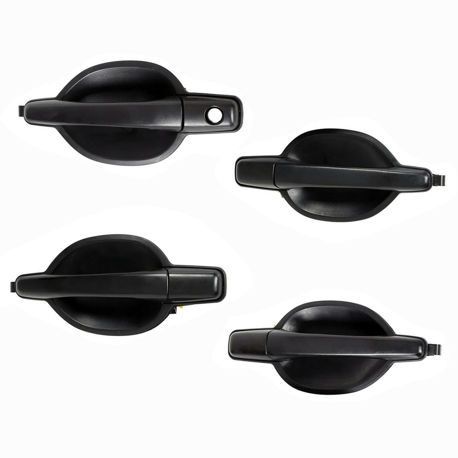 Set of 4 For Mitsubishi Endeavor Exterior Door Handle Textured Black 04-11