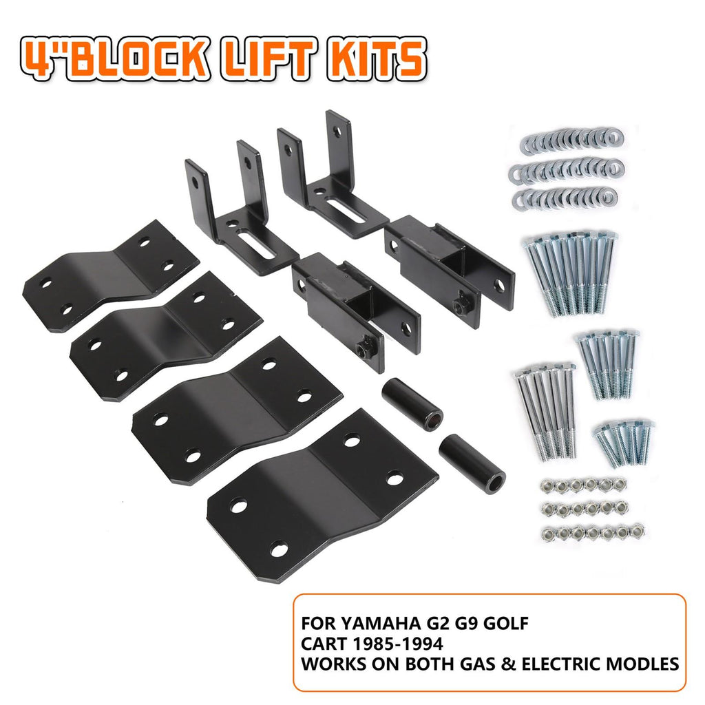 4'' Block Lift Kit For Yamaha G2 G9 Gas Electric 85-94 Golf Cart Mount Bracket