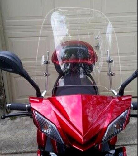 Clear Scooter Motorcycle Windshield Screen For Moped Visor 125cc 150cc Gas Gy6