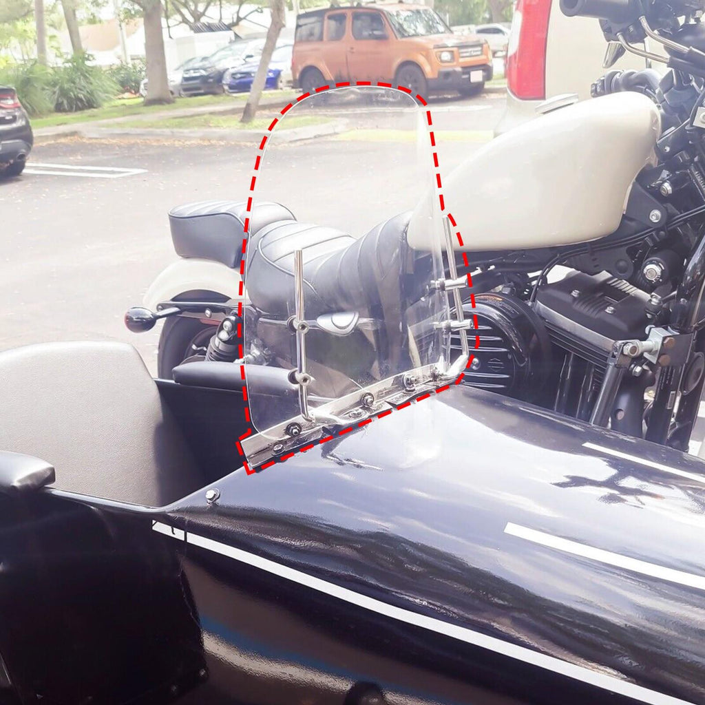Clear Scooter Motorcycle Windshield Screen For Moped Visor 125cc 150cc Gas Gy6