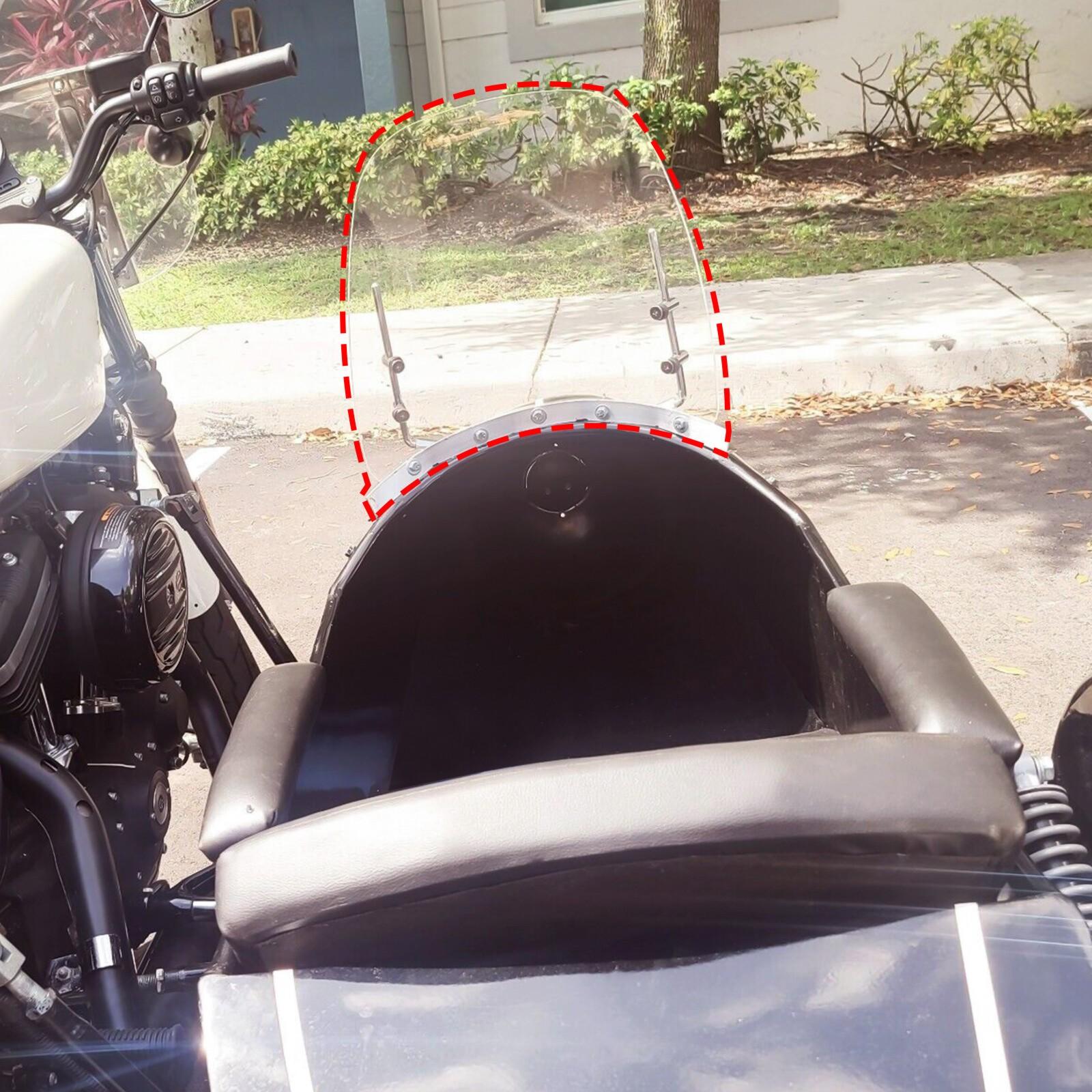 Clear Scooter Motorcycle Windshield Screen For Moped Visor 125cc 150cc Gas Gy6