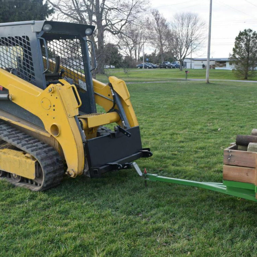 3-Point Attachment Adapter Adjustable Skid Steer Hitch Quick Attach Equipment