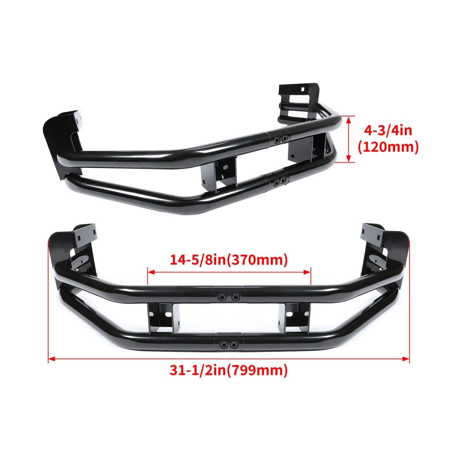 For John Deere Z235 Z255 Z335E Zero-Turn Mowers Rear Bumper Bar + Hitch Kit