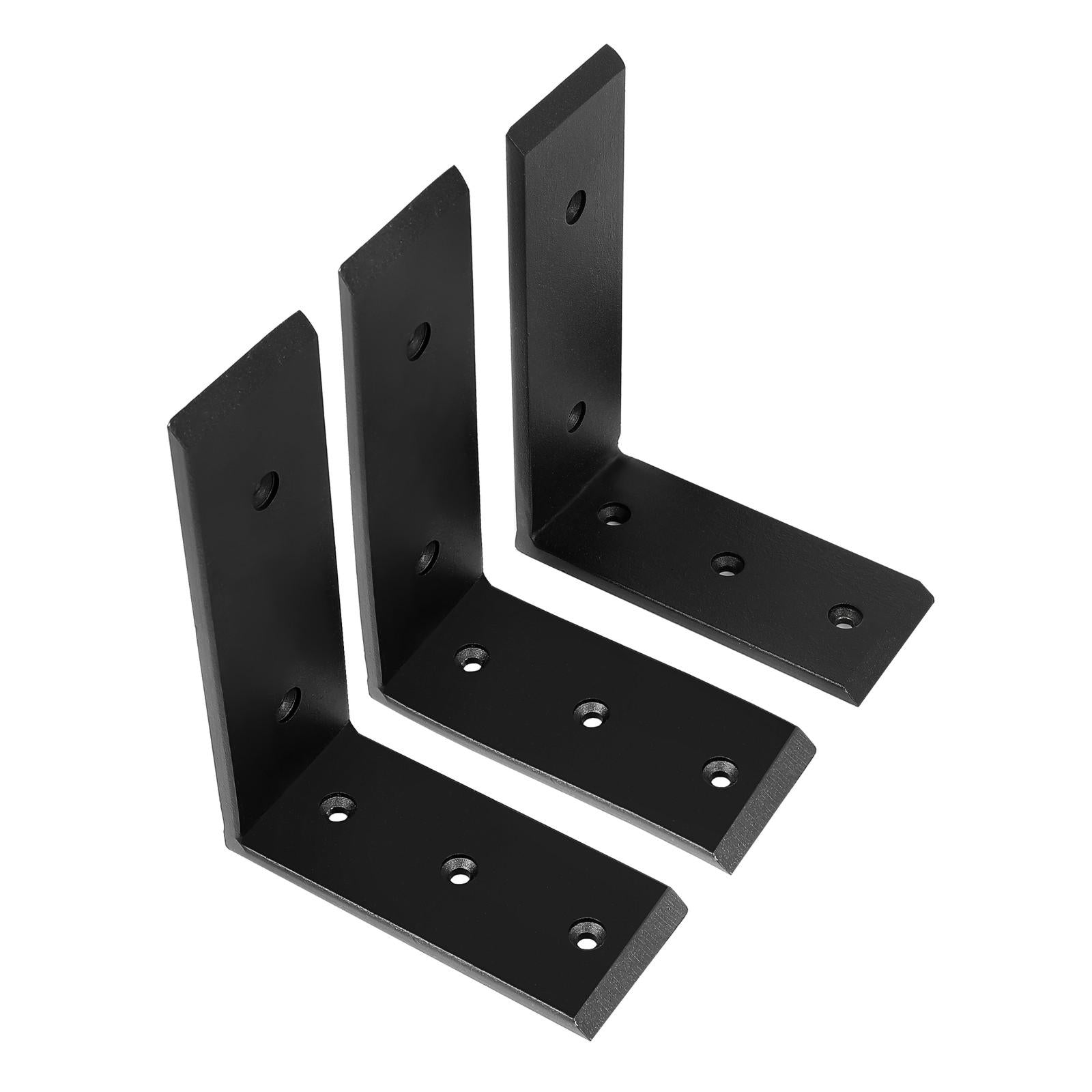 6 Heavy Duty Black Steel 6”x8” Countertop Support Brackets Corbel Lot L Shelf