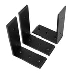 6 Heavy Duty Black Steel 6”x8” Countertop Support Brackets Corbel Lot L Shelf