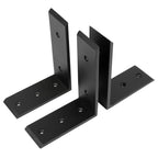6 Heavy Duty Black Steel 6”x8” Countertop Support Brackets Corbel Lot L Shelf