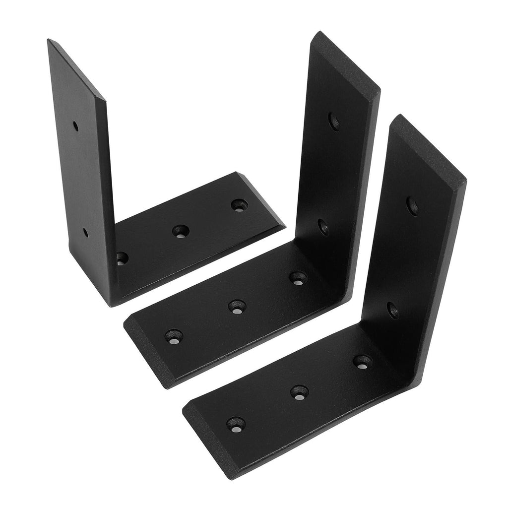 6 Heavy Duty Black Steel 6”x8” Countertop Support Brackets Corbel Lot L Shelf