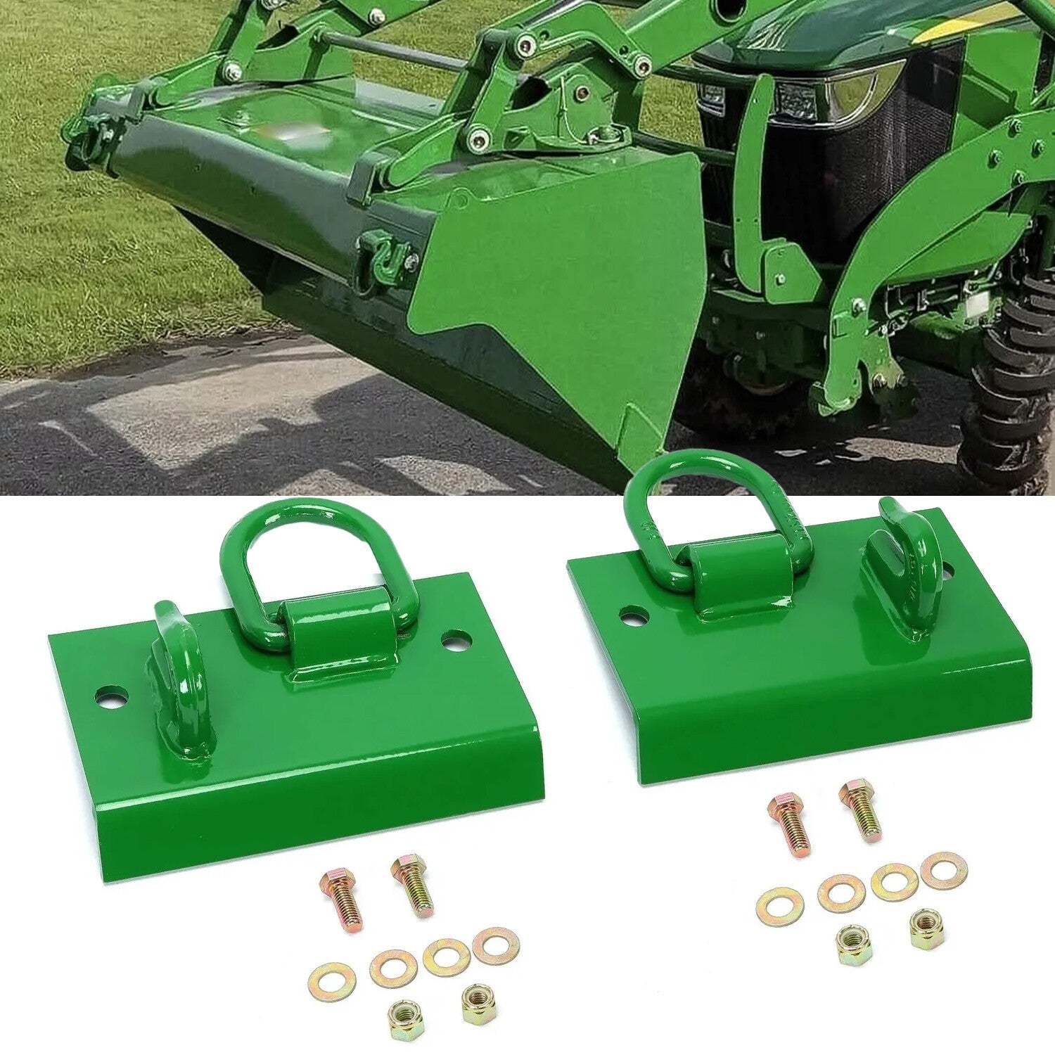 Bolt on D Rings Grab Hooks For John Deere Compact Tractor 1025R 2032R 3320 2520