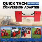 For Bobtach Universal Skid Steer Quick Attach Plate Conversion Adapter 4000LBS