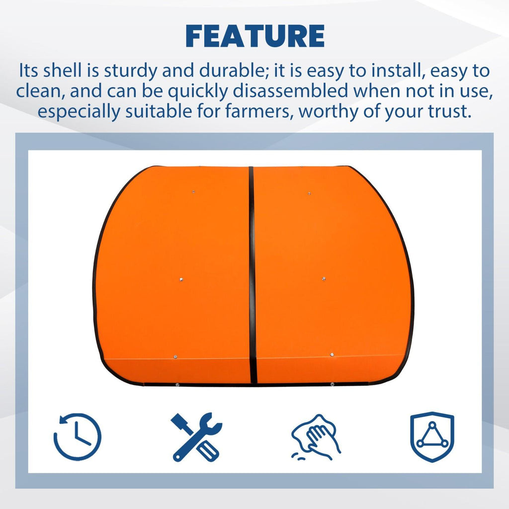 Orange Tractor Canopy For Tractors Mowers ROPS Replace for Tuff Top 52"x52"
