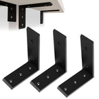3 Heavy Duty Black Steel 6"x8" Countertop Support Brackets Corbel Lot L Shelf