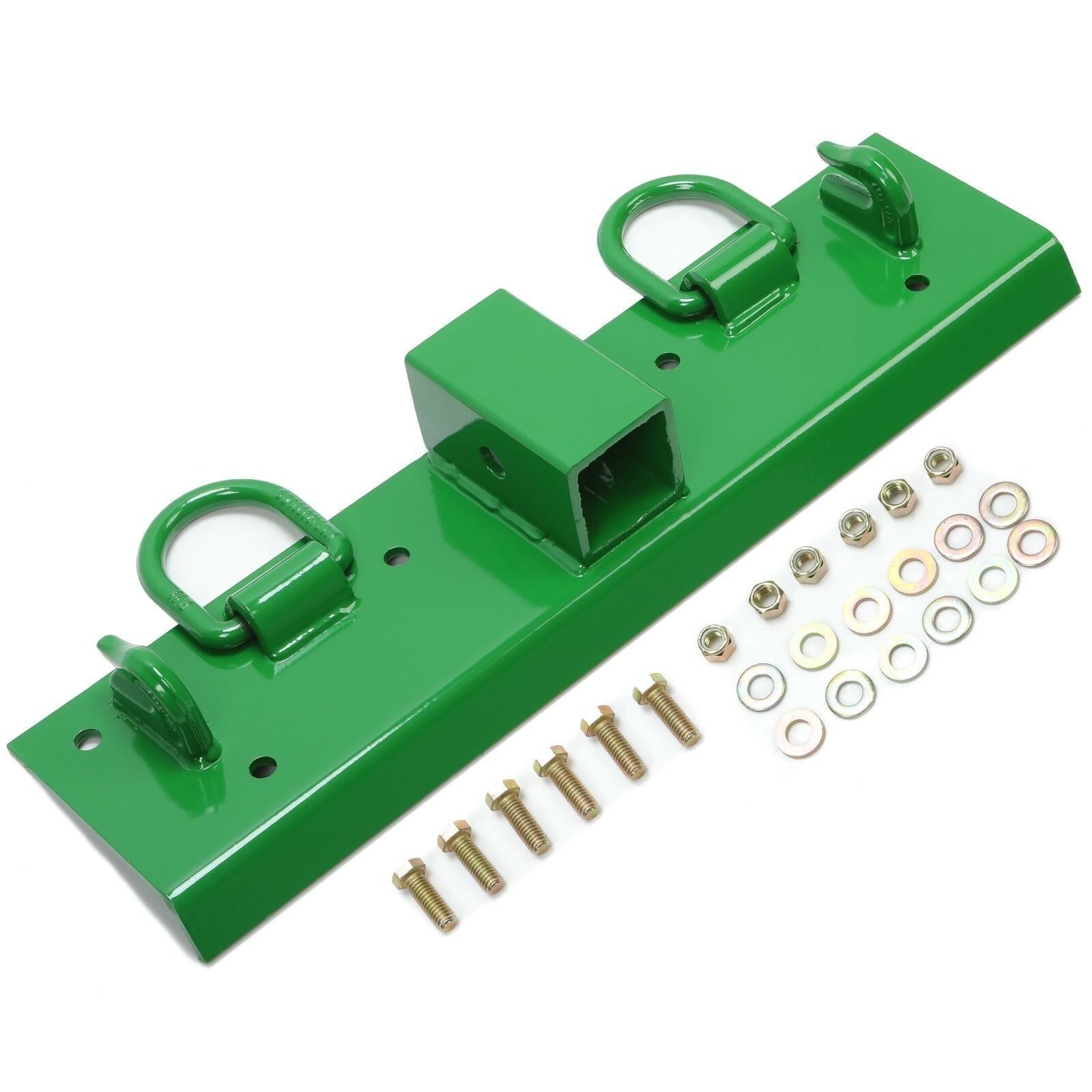 Bolt-on Grab Hooks, D Rings,2" Receiver all-in-one For John Deere 1025R Tractor