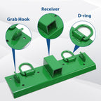 Bolt-on Grab Hooks, D Rings,2" Receiver all-in-one For John Deere 1025R Tractor