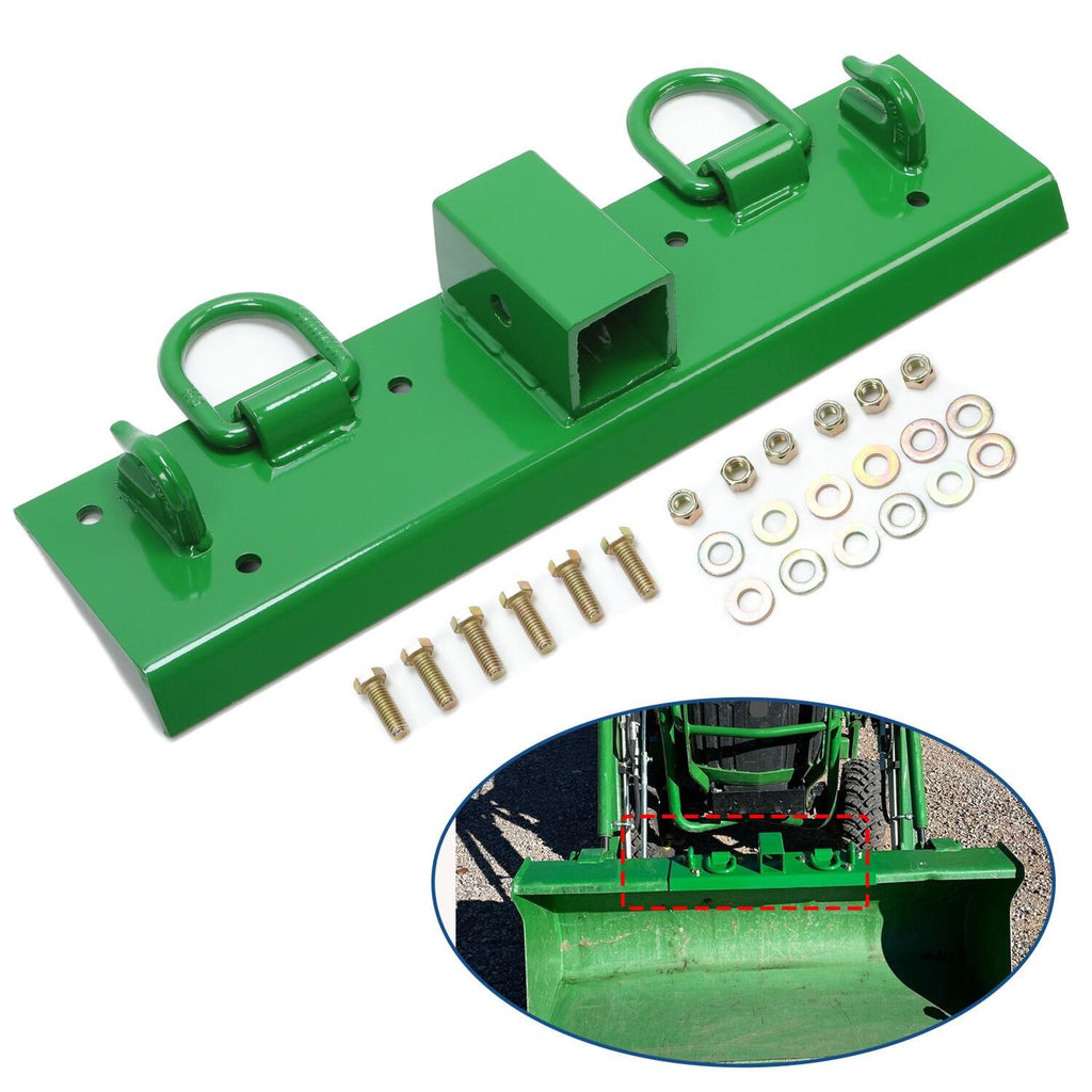 Bolt-on Grab Hooks, D Rings,2" Receiver all-in-one For John Deere 1025R Tractor