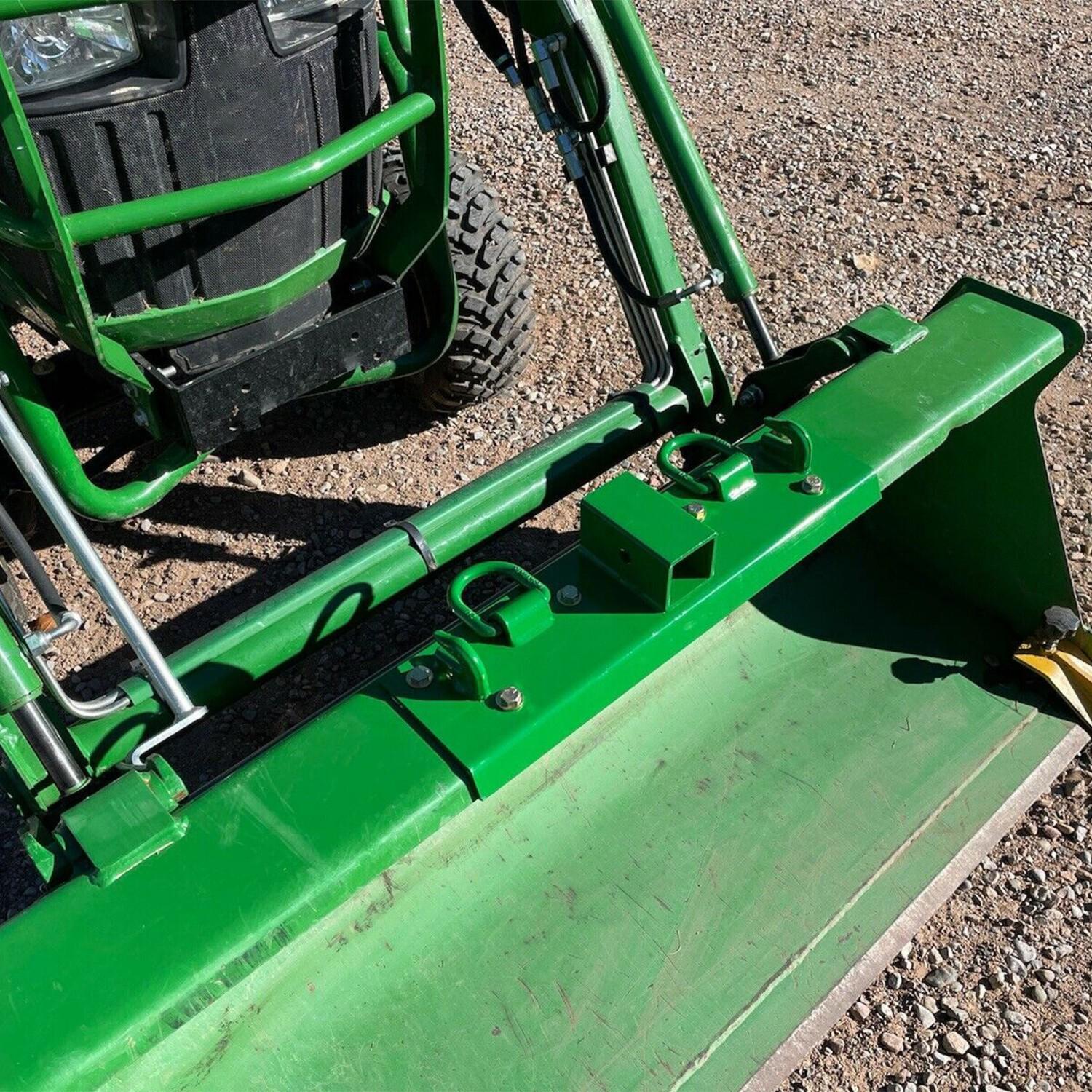 Bolt-on Grab Hooks, D Rings,2" Receiver all-in-one For John Deere 1025R Tractor