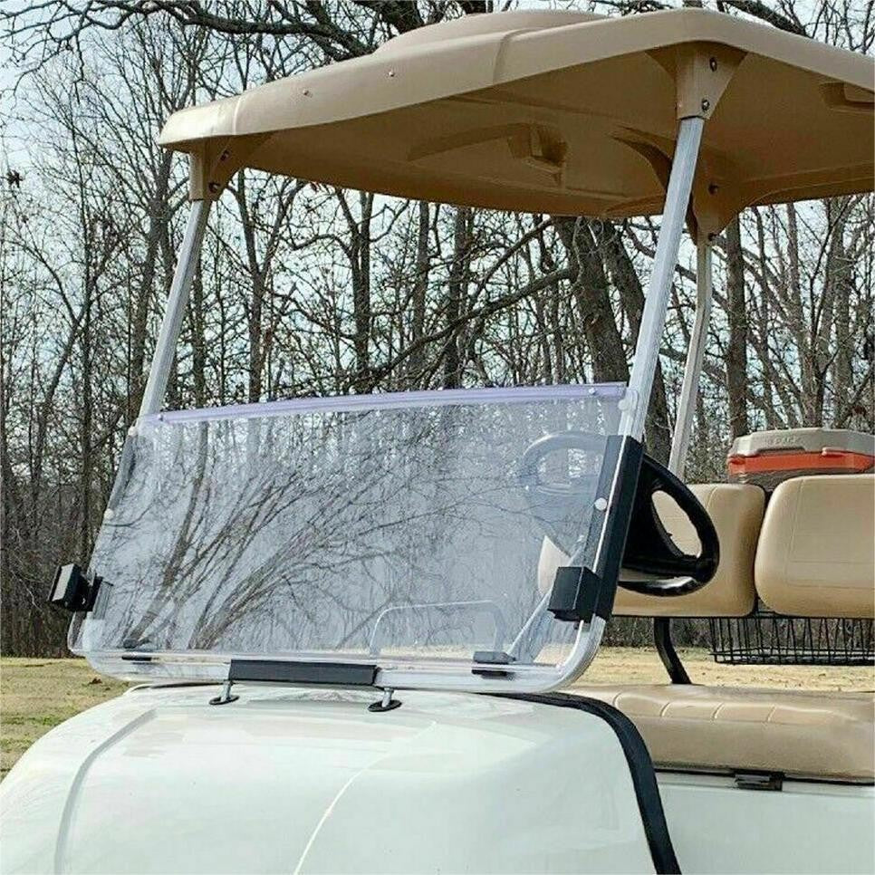 Clear Windshield For Yamaha G22 2003-2006 Folding Polycarbonate Golf Cart Part