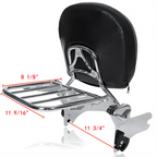 Backrest Sissy Bar Rack For Harley Touring Street Glide Road King 1997-2008