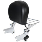 Backrest Sissy Bar Rack For Harley Touring Street Glide Road King 1997-2008
