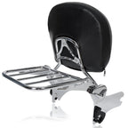 Backrest Sissy Bar Rack For Harley Touring Street Glide Road King 1997-2008