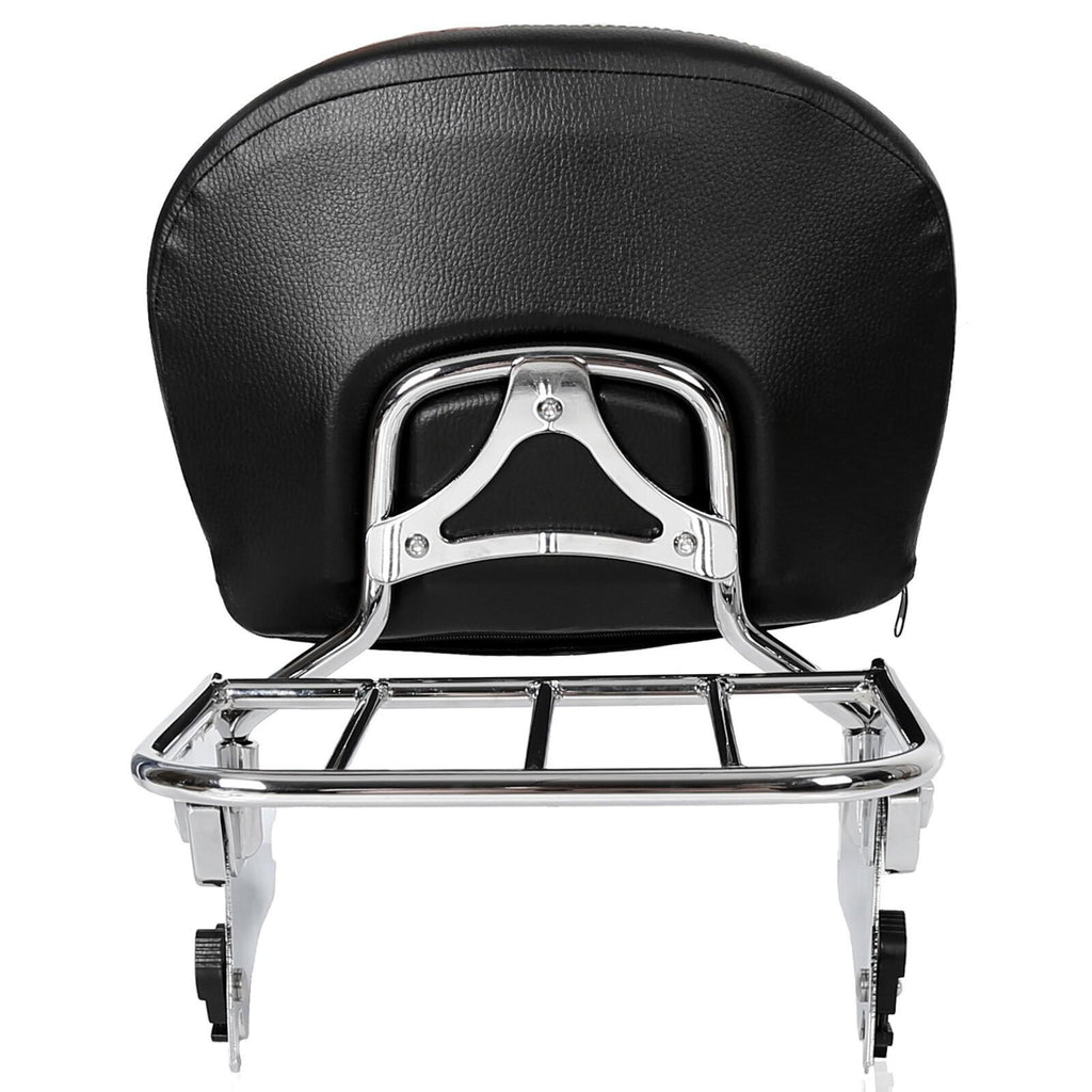 Backrest Sissy Bar Rack For Harley Touring Street Glide Road King 1997-2008