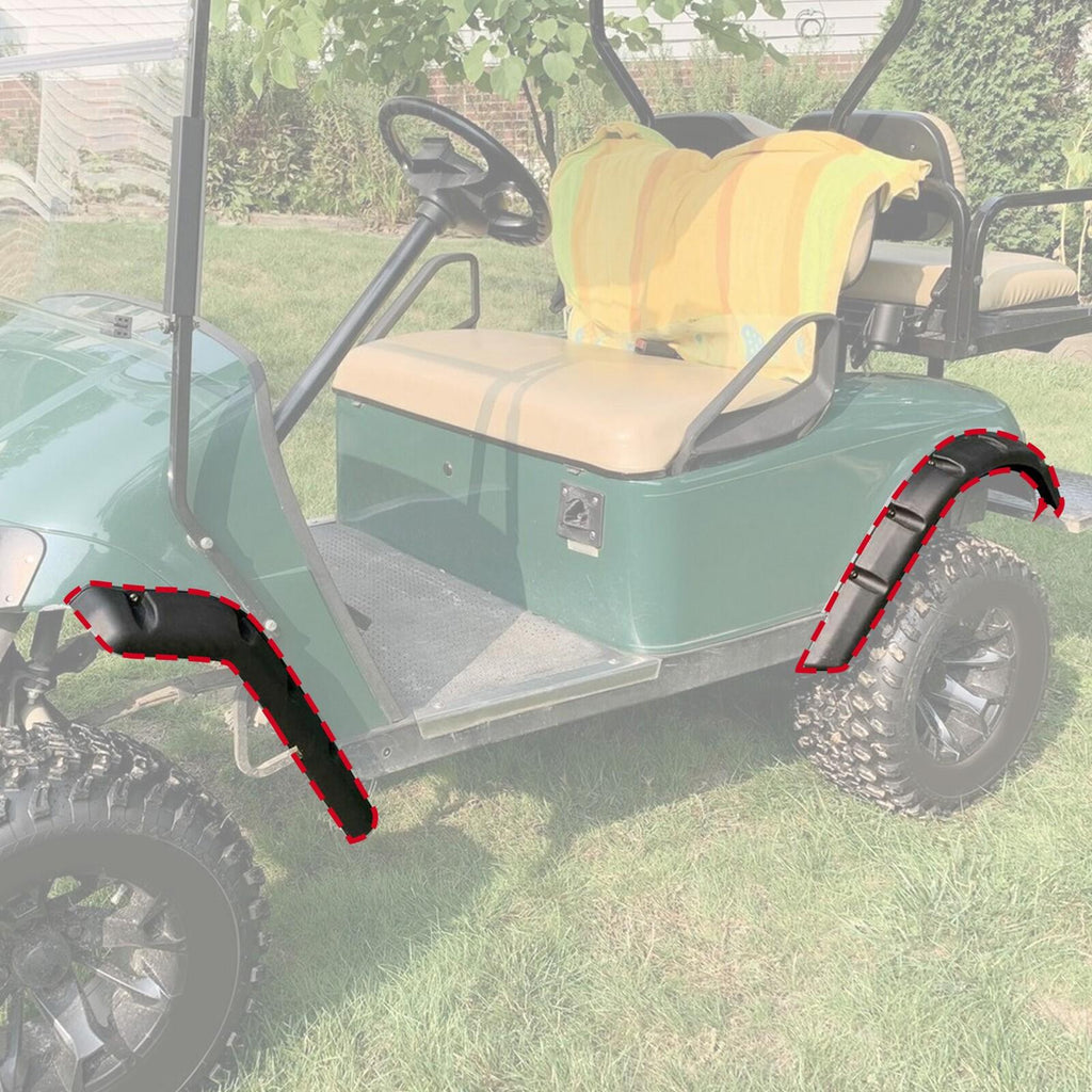 For EZGO TXT 94-13 1996 Golf Cart Front Rear Standard  Fender Flares w/ Screws