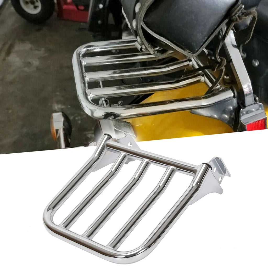 Detachable Rear Backrest Luggage Rack For Harley Davidson Heritage Softail FLSTC