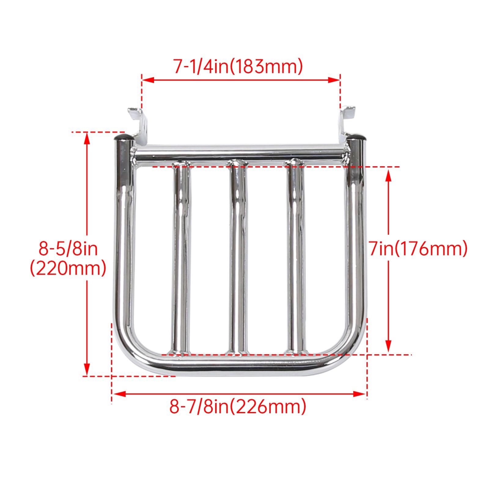 Detachable Rear Backrest Luggage Rack For Harley Davidson Heritage Softail FLSTC