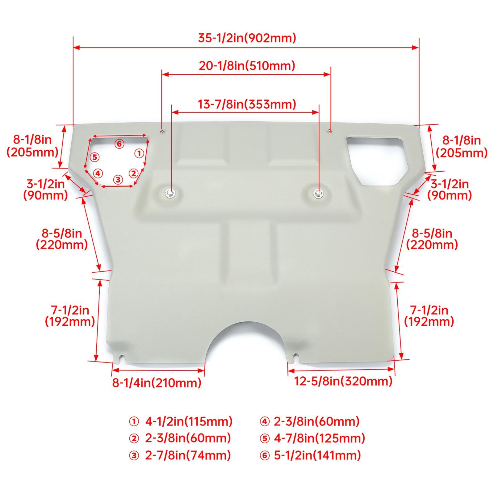 NEW Engine Pan Skid Plate For Toyota Tacoma 2005-2015 Gray Aluminium PT212-35075