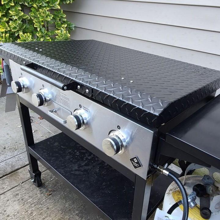 Outdoor 36" Hinged Hard Cover Lid 36 Inch Aluminum DP For Blackstone Griddle