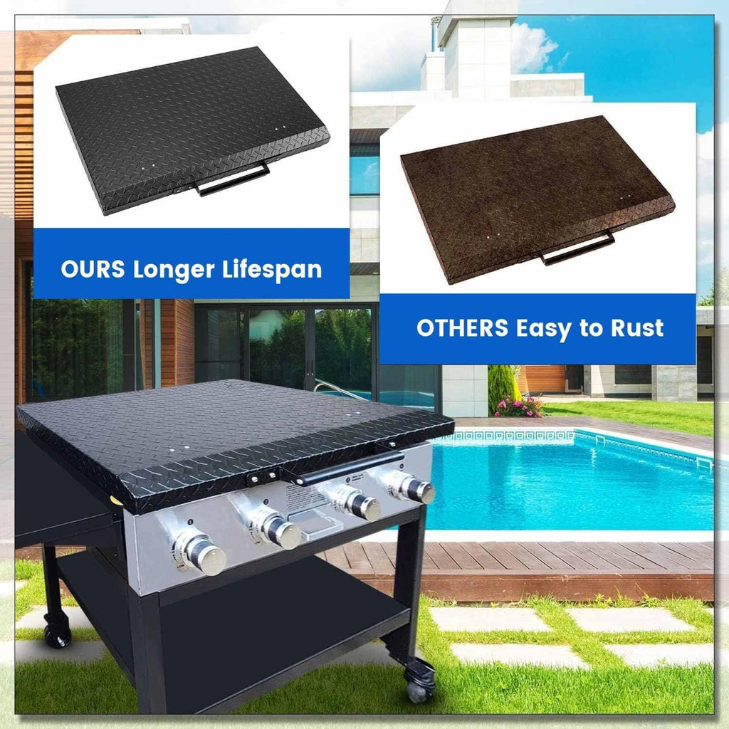 Outdoor 36" Hinged Hard Cover Lid 36 Inch Aluminum DP For Blackstone Griddle