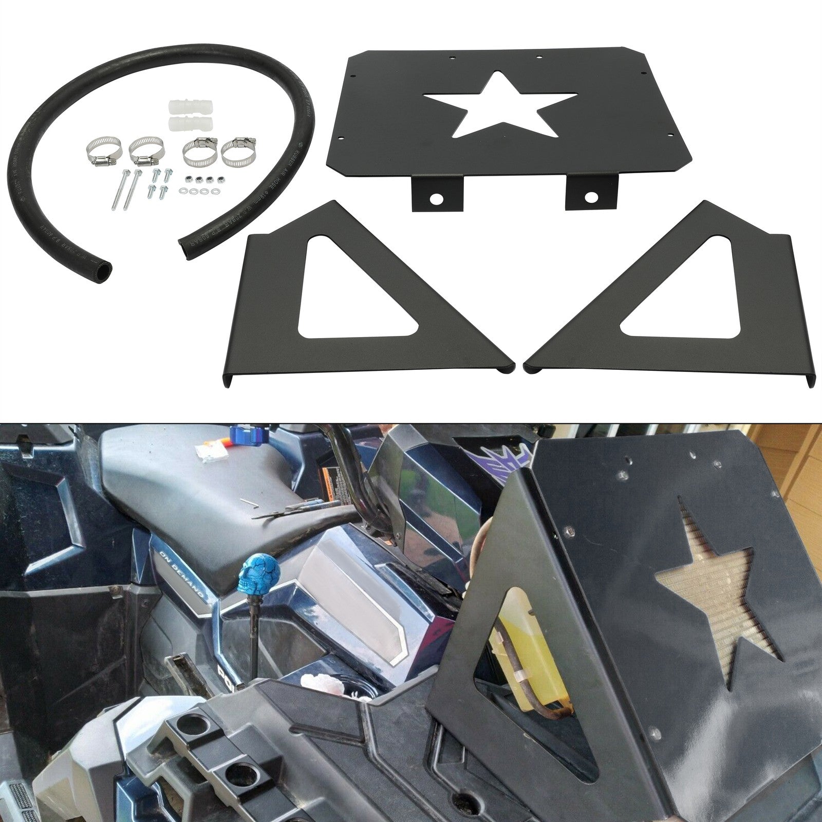 Radiator Relocation Relocate Kits Brackets For Polaris Sportsman 400 450 500 570